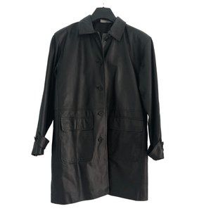 Vintage Newport News Womens Leather Trench